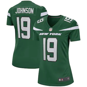 womens nike keyshawn johnson gotham green new york jets gam